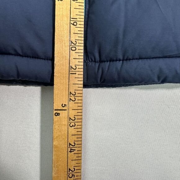 Columbia Puffer Jacket Unisex Youth S Purple Navy Polyester Winter Coat - Picture 8 of 8